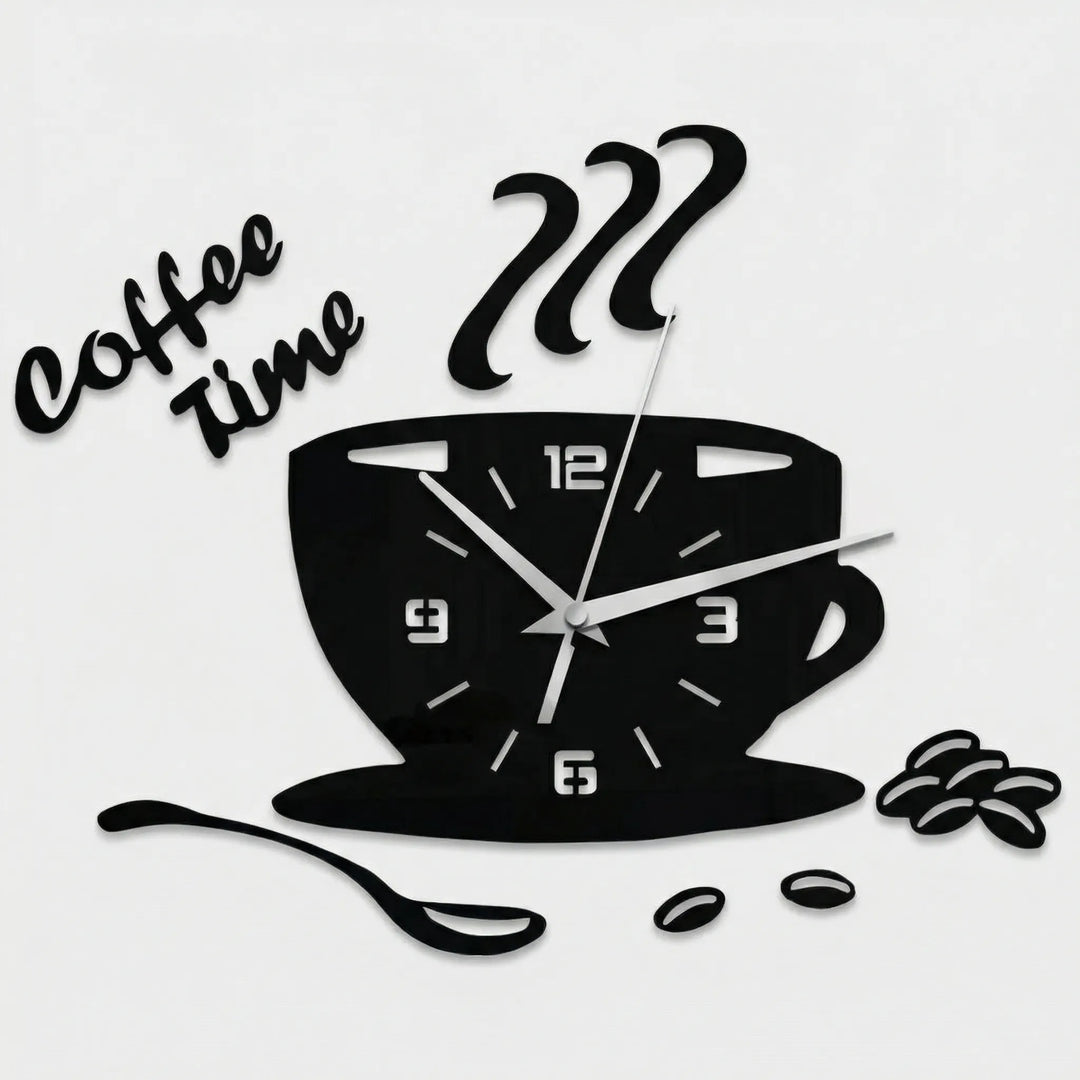 Wanduhr In Kaffeetassenform - Caffiora