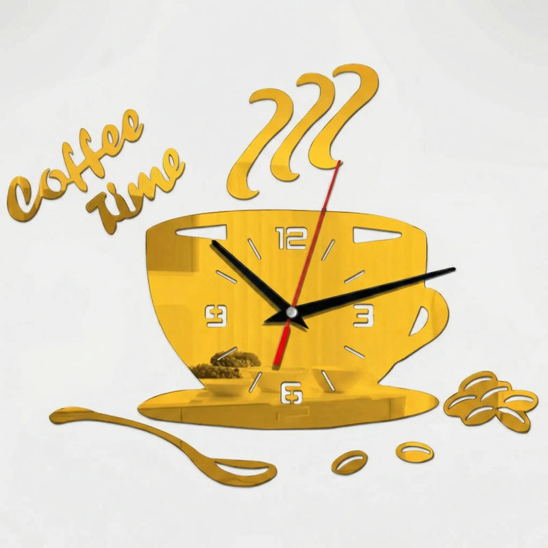 Wanduhr In Kaffeetassenform - Caffiora