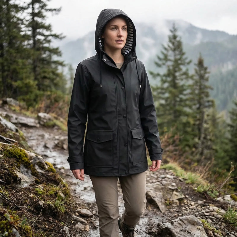 Wasserabweisende Outdoor-Jacke Mit Kapuze -  Raelwick
