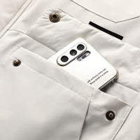 Water-Resistant Men's Jacket With Detachable Hood - Isaac