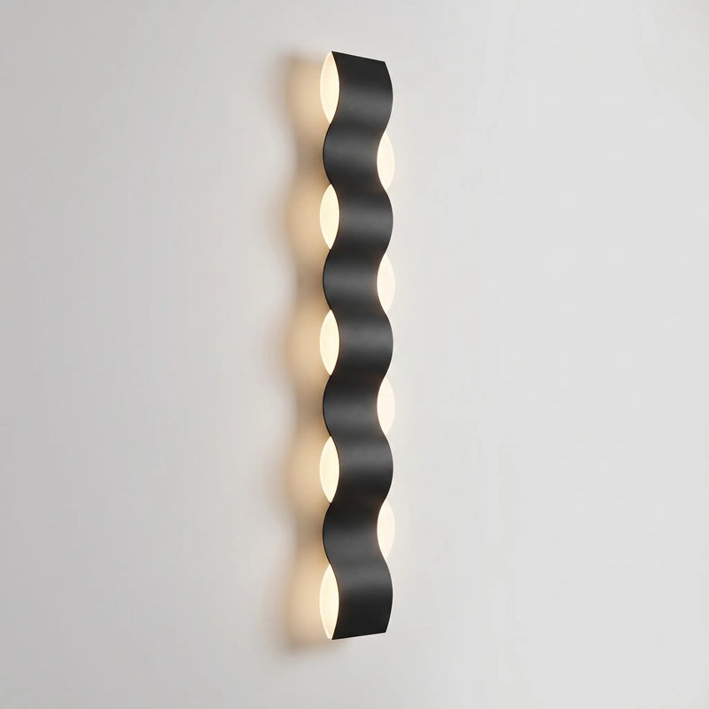 Wave-Shaped Outdoor LED Wall Lamp -  Wavecrest