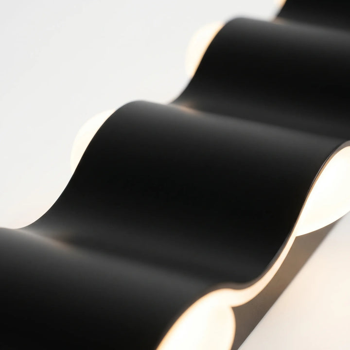 Wave-Shaped Outdoor LED Wall Lamp -  Wavecrest