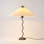 Wavy-Base Pleated Shade Table Lamp -  Waverly