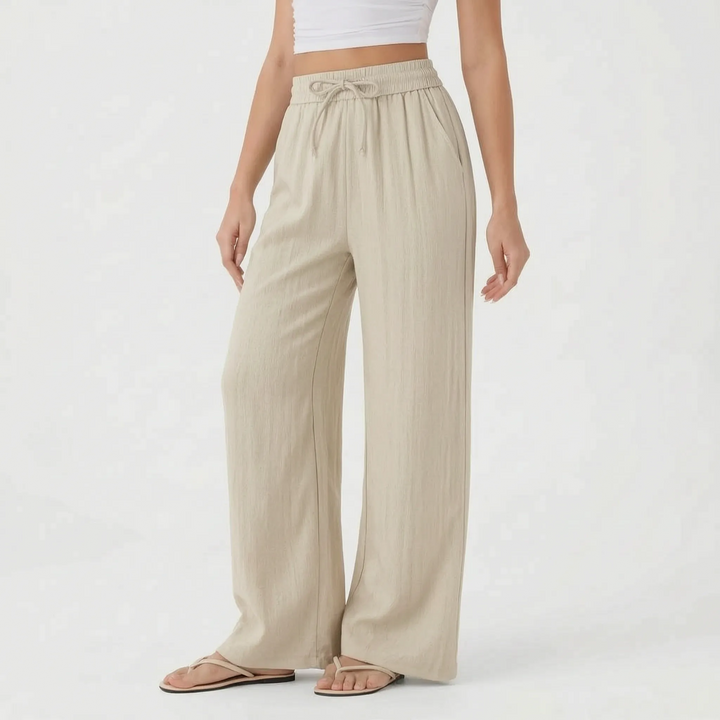 Weit Geschnittene Freizeithose - Flowara