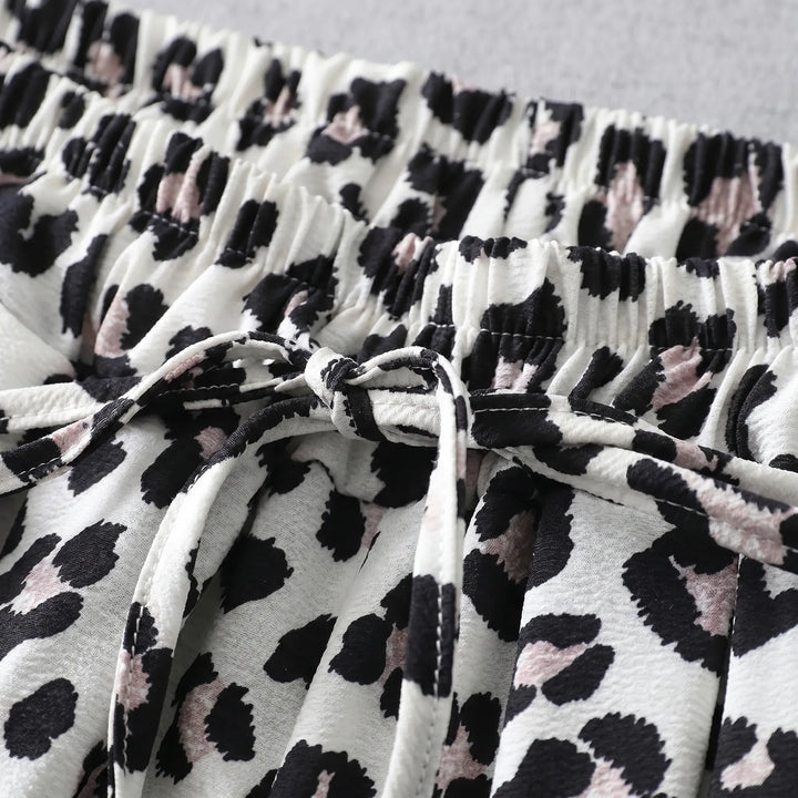 Weit Geschnittene Hose Mit Animal-Print - Prowlise