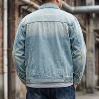 Weit Geschnittene Jeansjacke Mit Reißverschluss - Dean