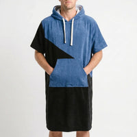Weit Geschnittener Umziehponcho Mit Kapuze - Sandcape