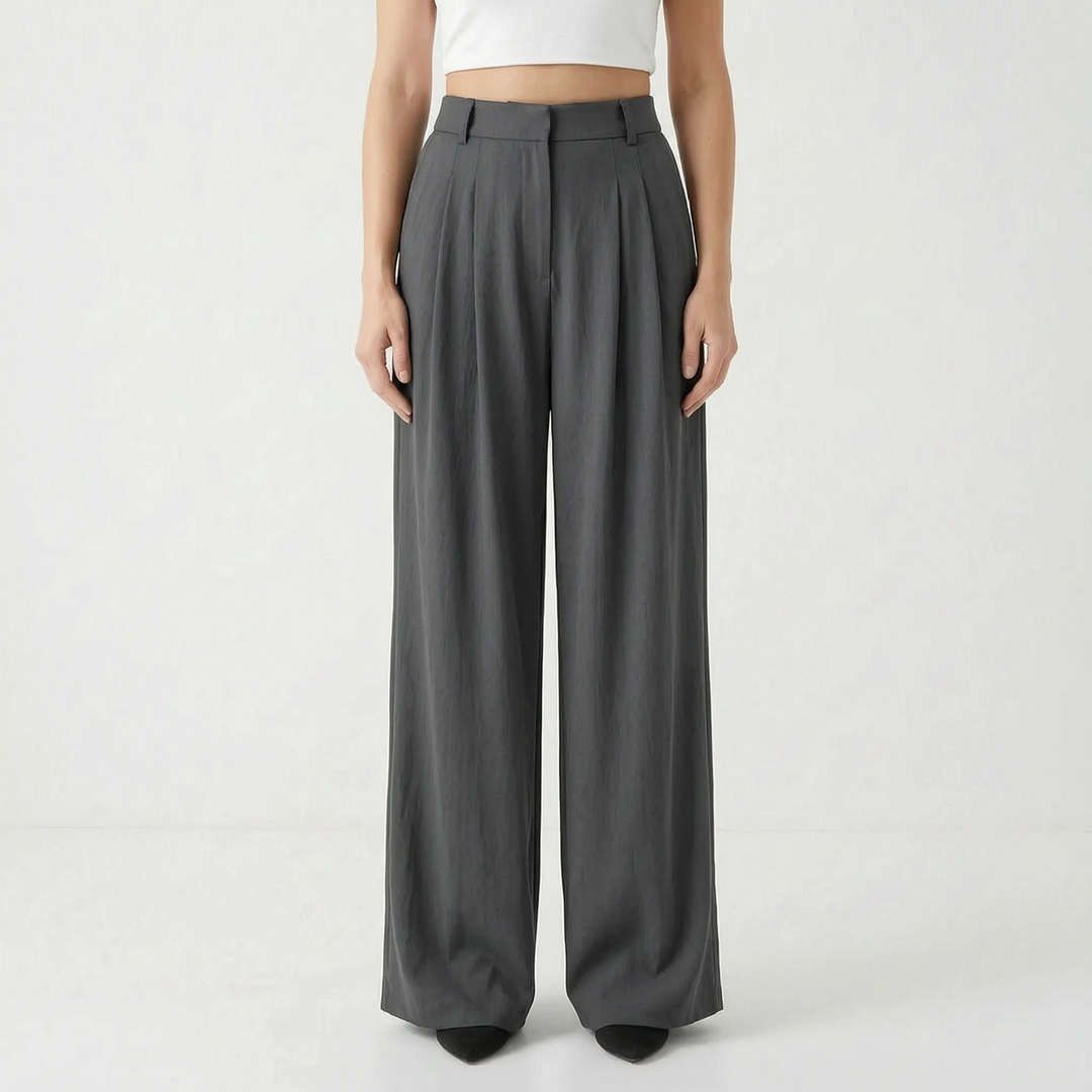 Weite Hose Mit Hohem Bund - Elovia