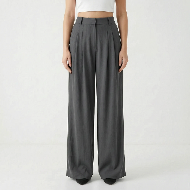 Weite Hose Mit Hohem Bund - Elovia