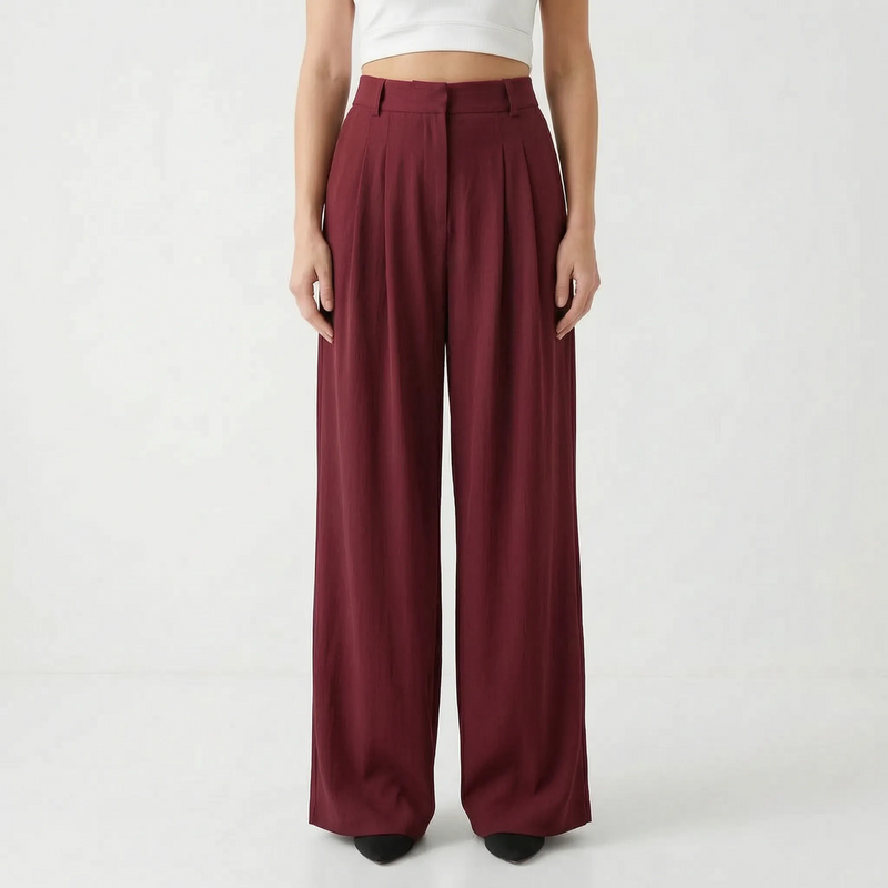 Weite Hose Mit Hohem Bund - Elovia