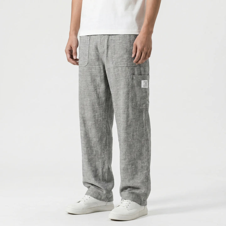 Weite Stoffhose Mit Geradem Bein -  Neal