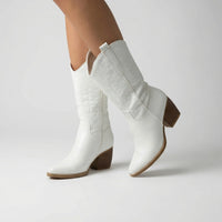 Western-Style Block Heel Boot - Danielle