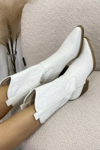 Western-Style Block Heel Boot - Danielle