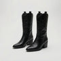 Western-Style Block Heel Boot - Danielle