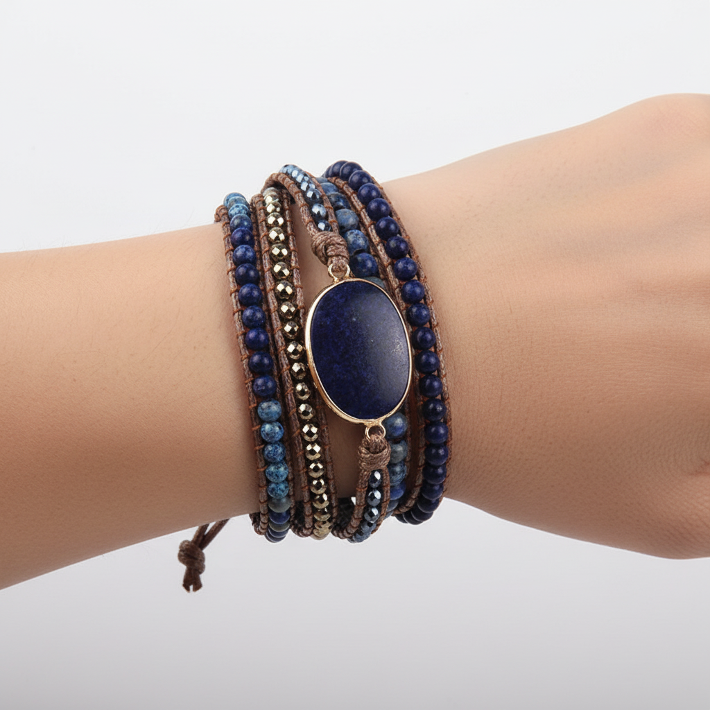 Wickelarmband Aus Steinen - BohoGlow 