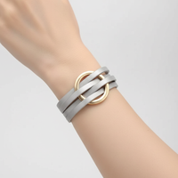 Wickelarmband Mit Magnetverschluss - LeatherWrap 