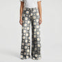 Wide-Leg Floral Print Trousers - Alexis
