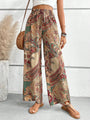 Wide-Leg Printed Boho Trousers - Hannah