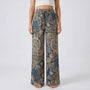 Wide-Leg Printed Boho Trousers - Hannah