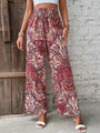 Wide-Leg Printed Boho Trousers - Hannah