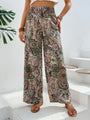 Wide-Leg Printed Boho Trousers - Hannah