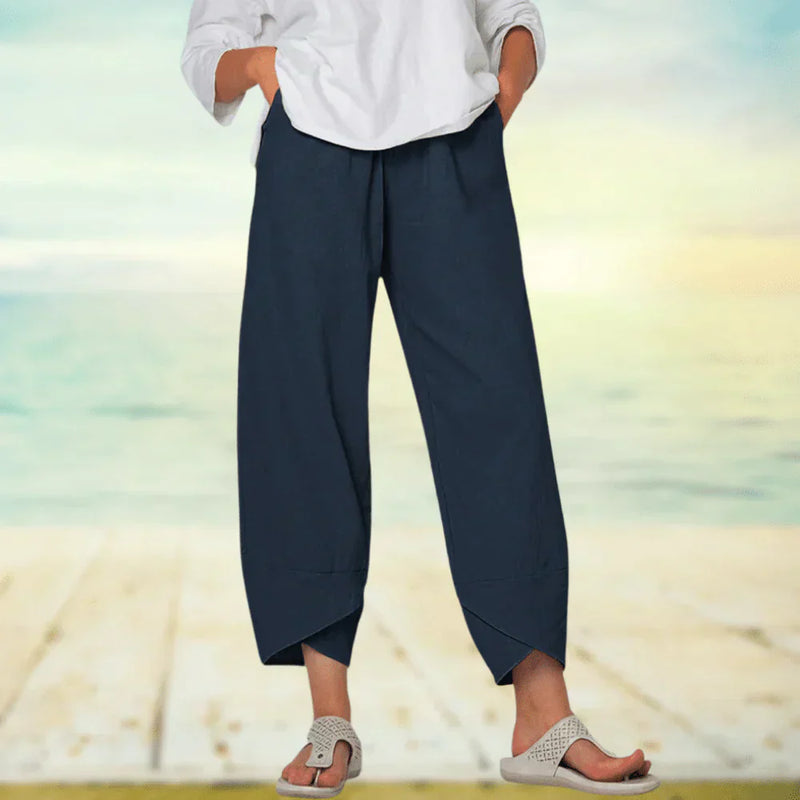Wide-Leg Relaxed Fit Trousers - Sheryl