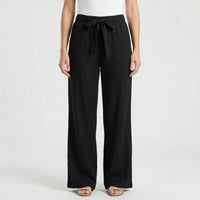 Wide-Leg Tie-Waist Women's Trousers - Laverne