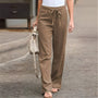 Wide-Leg Tie-Waist Women's Trousers - Laverne