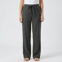 Wide-Leg Tie-Waist Women's Trousers - Laverne