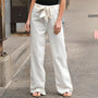 Wide-Leg Tie-Waist Women's Trousers - Laverne