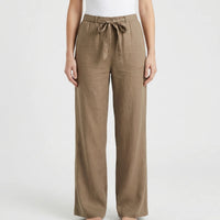 Wide-Leg Tie-Waist Women's Trousers - Laverne
