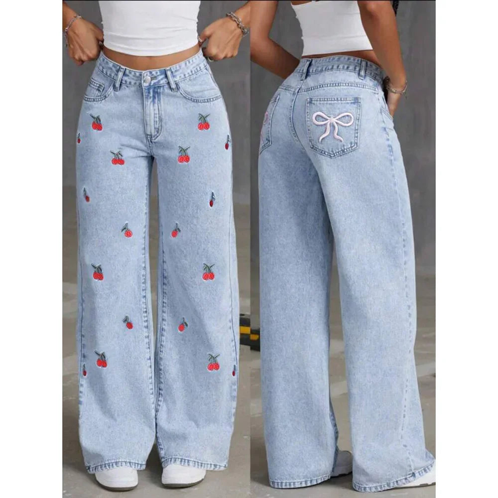 Wide Leg Jeans High Waist -  Lola