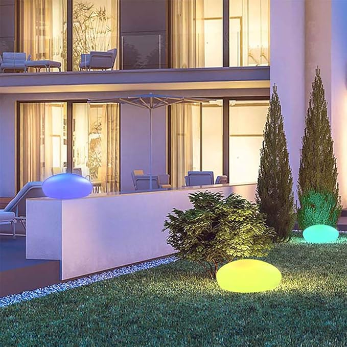 Wiederaufladbare Kabellose Gartlampe - GlowPebble