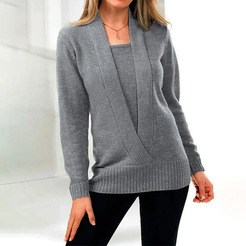 Warme & Bequeme Damen Winterstrickpullover – Selina