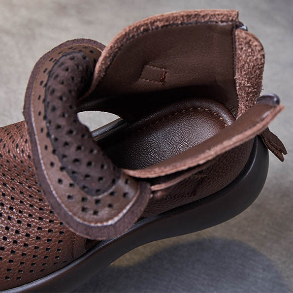 Orthopädische Leder-Sandalen Damen mit stoßdämpfender Sohle – Meike