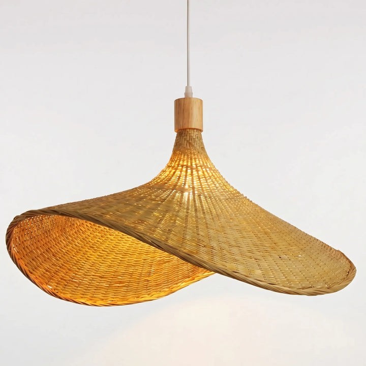 Woven Bamboo Pendant Ceiling Lamp -  Wovenlume