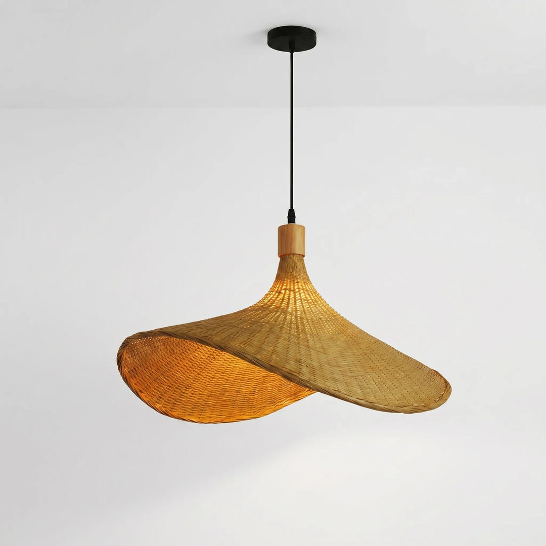 Woven Bamboo Pendant Ceiling Lamp -  Wovenlume