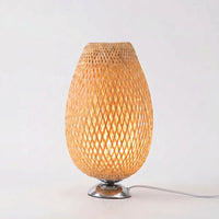Woven Bamboo Vintage Table Lamp -  Tessalow