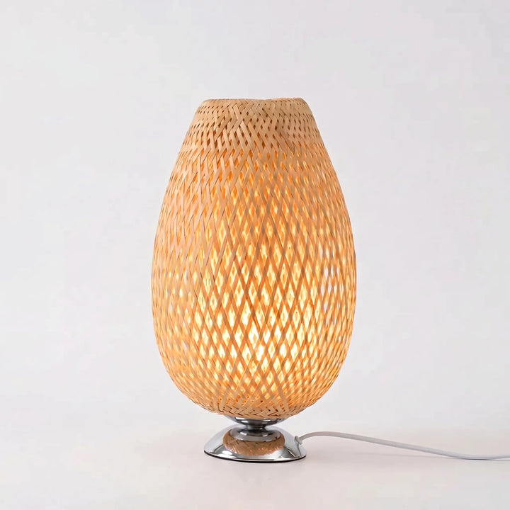 Woven Bamboo Vintage Table Lamp -  Tessalow