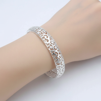 Zartes Silbermanschettenarmband - SilverFinesse 