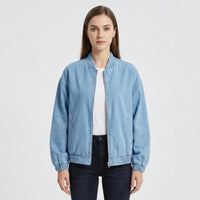 Zip-Up Bomber Style Jacket - Carmen