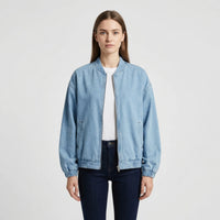 Zip-Up Bomber Style Jacket - Carmen