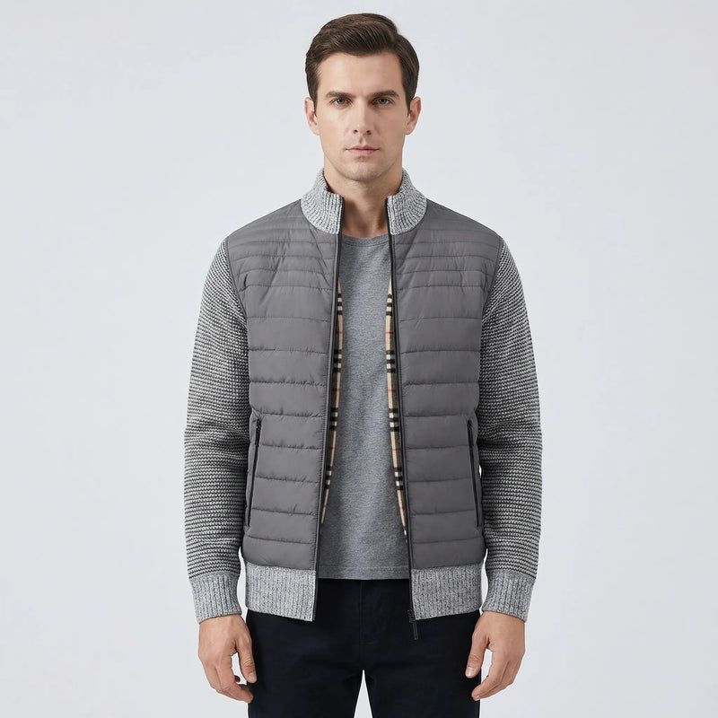 Zip-Up Stand Collar Men's Jacket - Felipe