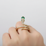 Zirkon Besetzter Ring - SerpentStyle 