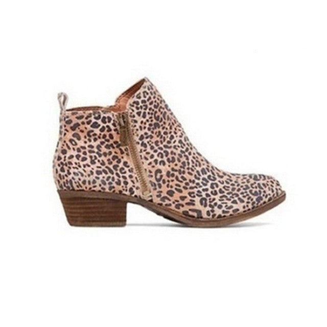 Lernen Damen Stiefeletten mit Blockabsatz und seitlichem Reißverschluss – Marit