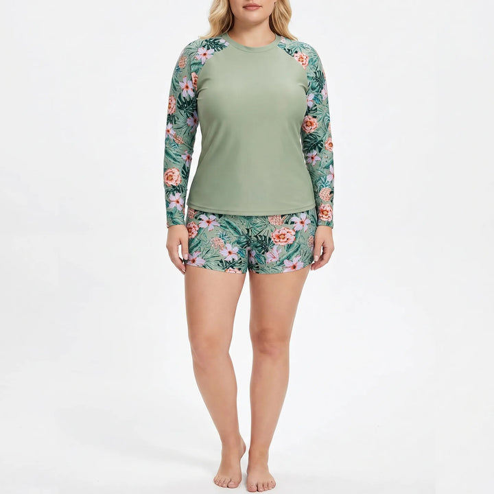 Zweiteiliger Bikini Damen In Großen Größen Mit Shorts - Geraldine