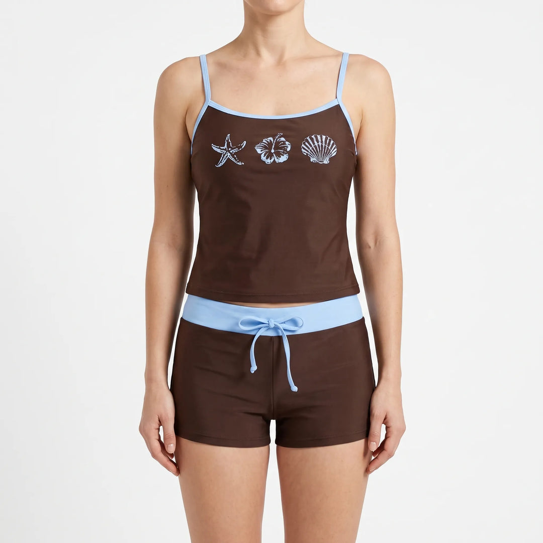 Zweiteiliges Bikini Damen Set Mit Kontrasten - Alexandra