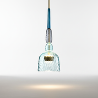 Zylindrische Glas Hängeleuchte - Colorluma