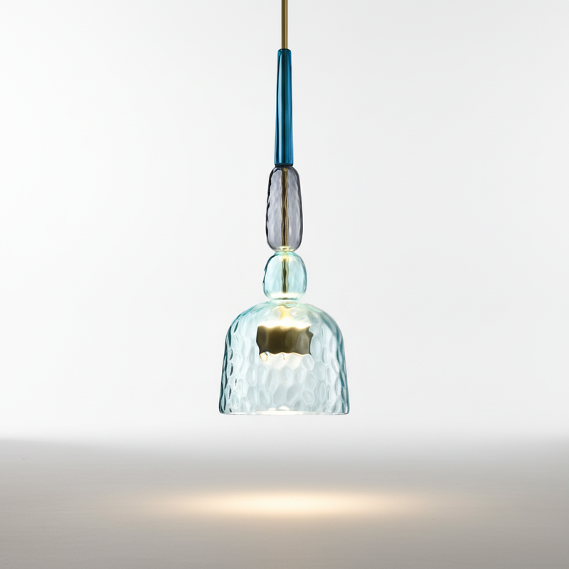 Zylindrische Glas Hängeleuchte - Colorluma