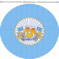 Runde Tischdecke Polyester (152 cm & 178 cm) – WiesnTisch Oktoberfest 2026